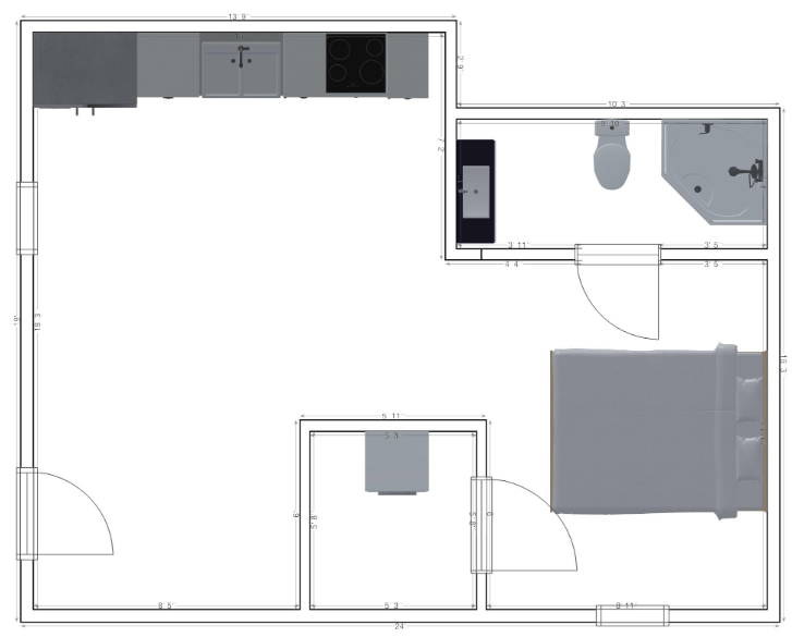 Depot Studio floor plan