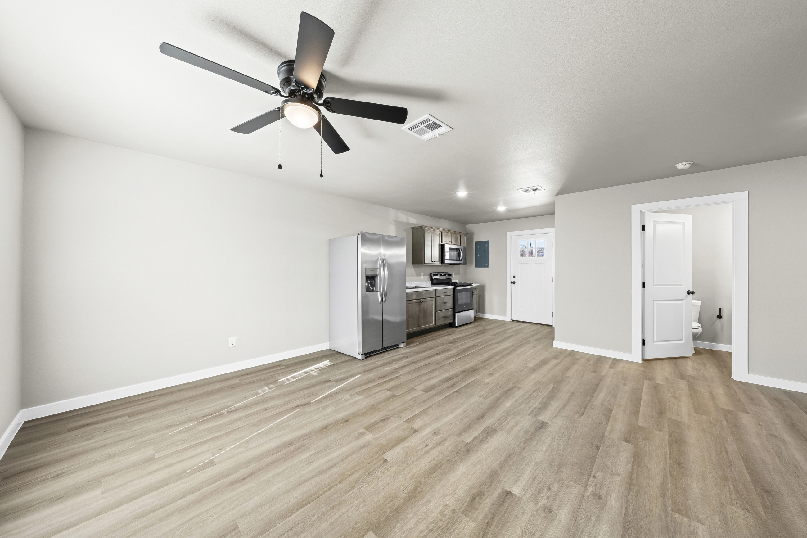 Modern open floor plan at The Junction