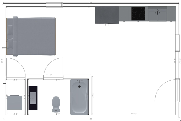 Platform Studio floor plan